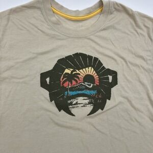 Howler Bros Slacker Tide T-Shirt Size Large Paradise Palm Tree Waves